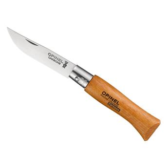 Couteau de poche N°04 Carbone, Opinel Classic, non inox/bois